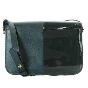 kate spade new york ショルダーバッグ レザー ロゴ金具 ツイストロック 緑 グリーン