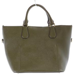MICHAEL KORS トートバッグ ショルダーバッグ ハンドバッグ 2way レザー ロゴ カーキ 緑