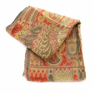 ETRO ストール ウール× シルク ペイズリー マルチカラー