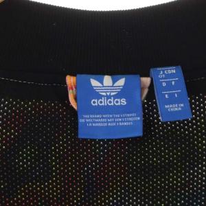 adidas Originals Floralita ジャケット ブルゾン 花柄 ジップアップ ロゴ刺繍 ショート OT ピンク 黒 マルチカラー