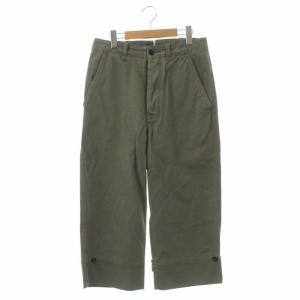 SOFT COTTON TWILL パンツ ボタンフライ コットン 2 緑 グリーン カーキ