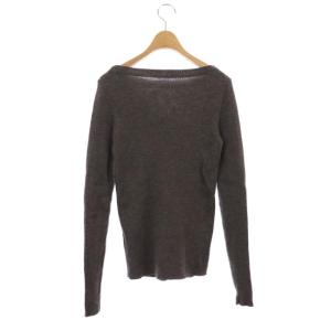 L'Appartement 21AW Rib B/N Knit ニット セーター 長袖 ウール グレージュ