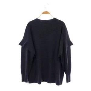 Spick&Span 20AW WASHABLEフレアスリーブプルオーバー ニット セーター 長袖 F チャコールグレー