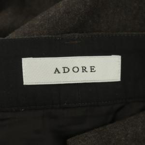 ADORE ライトウールタイトスカート ロング  38 ブラウン 茶色
