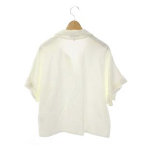 Theory 22SS Lux Ponte SS Dolman SH ブラウス シャツ プルオーバー 半袖 スキッパー ドルマン S 白