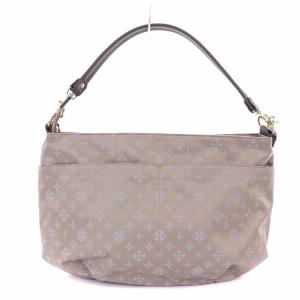 russet ショルダーバッグ ハンドバッグ ナイロン モノグラム 2WAY ベージュ 水色 ブルー