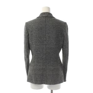 EPOCA セットアップ 上下 ニット テーラードジャケット 1B フレアパンツ センタープレス ジッパーフライ 38 黒 ブラック 白