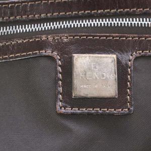 FENDI ハンドバッグ ワンハンドル コーデュロイ カーキ