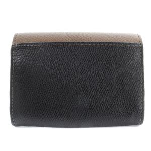 FURLA カラーブロック カードケース 名刺入れ レザー 茶色 ブラウン 黒 ブラック
