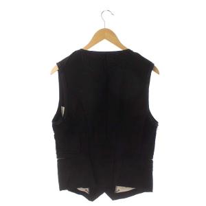 TAKAHIROMIYASHITATheSoloIst. new cooktail vest ベスト ジレ 切替 カットオフ S 黒 ブラック