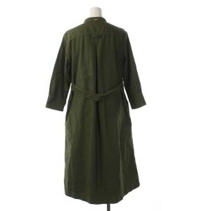 MHL. LIGHT MOLESKIN ワンピース ロング 長袖 1 緑 グリーン