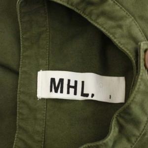 MHL. LIGHT MOLESKIN ワンピース ロング 長袖 1 緑 グリーン