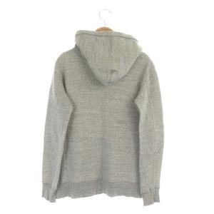 REMI RELIEF アパルトモン別注 シルク混ネップパーカー スウェット 長袖 プルオーバー プリント S グレー