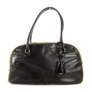 ボーリングバッグ ミニボストン レザー 茶 ブラウン OH