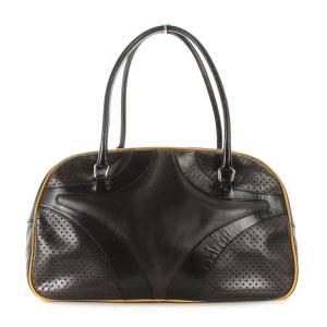 PRADA ボーリングバッグ ミニボストン レザー 茶 ブラウン OH