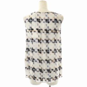 Theory セットアップ 上下 IKAT.PRINT OVERLAP.TOP.NS ノースリーブブラウス カシュクール 総柄 ワイドストレート