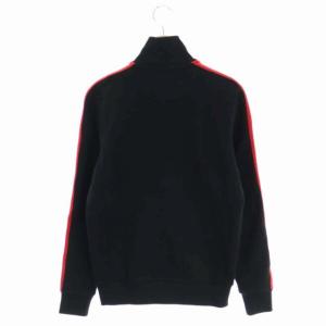 RALPH LAUREN GOLF ロゴ刺繍 裏起毛パーカー ジップアップ 長袖 ライン S 黒 ブラック