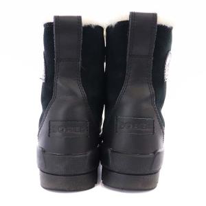 SOREL TIVOLI IV ティボリIV スノーブーツ ショート スエード 24.0cm 黒 ブラック