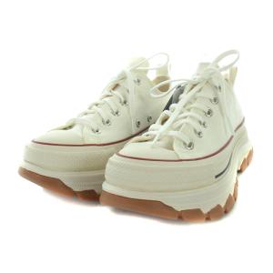 CONVERSE チャックテイラー ALL STAR 100 TREKWAVE OX スニーカー プラットフォーム キャンバス 25cm 白