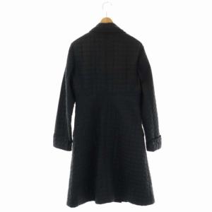 Max Mara キルティングコート 薄手 ロング ダブル 36 黒 ブラック