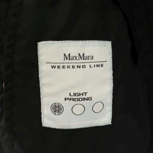 Max Mara キルティングコート 薄手 ロング ダブル 36 黒 ブラック