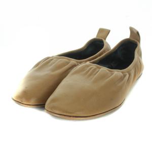 フィービーファイロ バレエシューズ パンプス レザー 37 24cm 茶 ブラウン