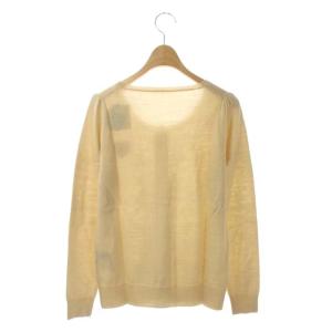 franche lippée ブラック black ウール混ニットカーディガン 長袖 クルーネック くま刺繍 ウール混 M ベージュ