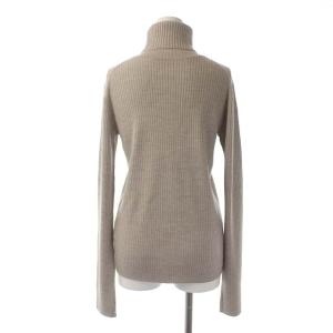 EVERYDAY I LIKE 22AW Basic Rib タートルネックニット セーター 長袖 リブ プルオーバー ウール ベージュ