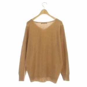23区 ウールカシミヤVネックニット セーター 長袖 40 ベージュ ブラウン