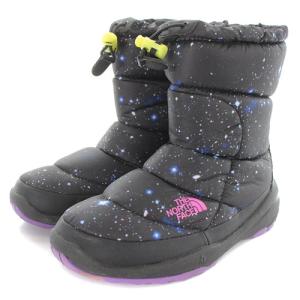 THE NORTH FACE X-girlコラボ 総柄 ヌプシブーティ ブーツ ショート 23cm 黒 ブラック