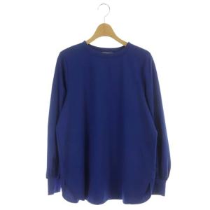 PONTE ボリュームスリーブカットソー プルオーバー 長袖 F ロイヤルブルー