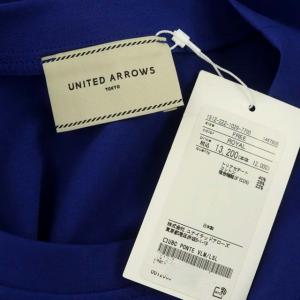 UNITED ARROWS PONTE ボリュームスリーブカットソー プルオーバー 長袖 F ロイヤルブルー