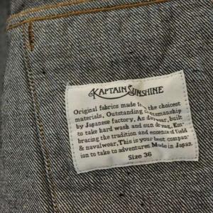 KAPTAIN SUNSHINE 22SS 2P Tracker Jacket トラッカージャケット デニムジャケット Gジャン オーバーサイズ 36 インディゴ