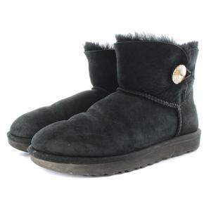 UGG australia ミニ ベイリー ボタン ブリング Mini Bailey Button Bling ブーツ ムートン ショート ロゴ 25cm