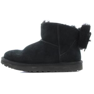 クラシック ミニ ボウ CLASSIC MINI BOW ブーツ ムートン ショート リボン 25cm 黒 ブラック 1116099