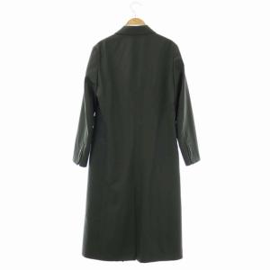 Salvatore Ferragamo ロングコート チェスターコート スプリングコート ダブル 総裏地 42 ダークカーキ