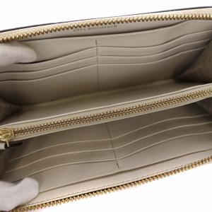 ANYA HINDMARCH オール オーバー スティッカーズ All Over Stickers 長財布 ラウンドファスナー レザー 白 オフホワイト