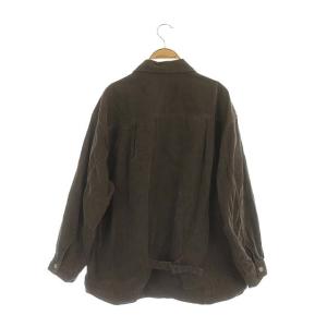 Deuxieme Classe プリーテッドジャケット ブルゾン コーデュロイ オーバーサイズ モカ