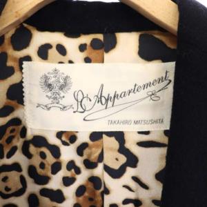 L'Appartement テーラードジャケット シングル 2B 総裏地 ウール 黒 ブラック