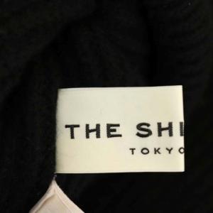 Shinzone ウールタートルネックニット セーター 長袖 リブ プルオーバー F 黒 ブラック