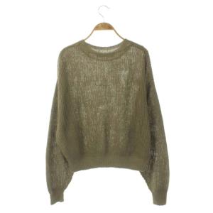 L'Appartement 22SS Linen Boys ニット セーター プルオーバー 長袖 リネン ベージュ