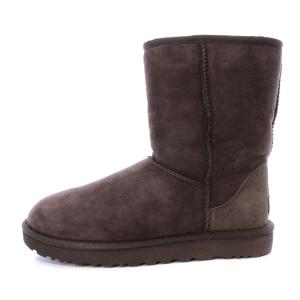 UGG australia クラシック ショート 2 CLASSIC SHORT 2 ムートンブーツ ショート フラット スエード US8 25cm 茶色
