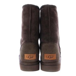 UGG australia クラシック ショート 2 CLASSIC SHORT 2 ムートンブーツ ショート フラット スエード US8 25cm 茶色