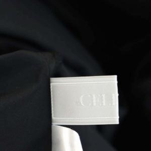 CELFORD 20AW Aラインロングワンピース パフスリーブ 半袖 36 黒 ブラック