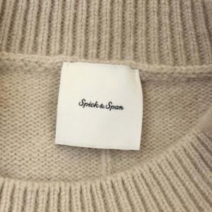 Spick&Span 21AW ウールカシミヤクループルオーバー ニット セーター 長袖 F ライトピンク