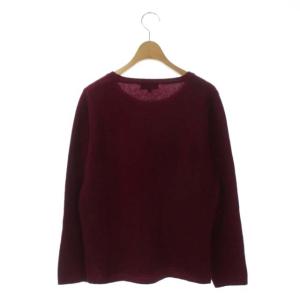 A.P.C. ウール カシミヤ クルーネック ニット セーター プルオーバー 長袖 S ボルドー
