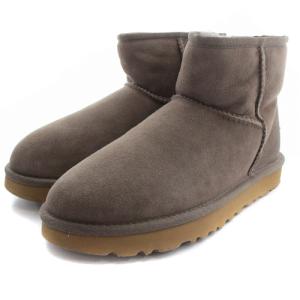 UGG australia クラシック ミニ2 CLASSIC MINI2 ムートンブーツ ショート ロゴ 24cm 茶色 ブラウン 1016222