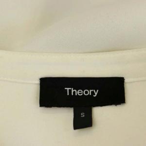 Theory 22SS Prime GGT UTL Shirt B 長袖シャツ ブラウス ノーカラー 比翼仕立て S アイボリー