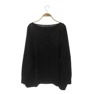 L'Appartement 22AW B/N Volume ニット セーター 長袖 ワイド 黒 ブラック