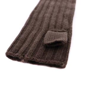 L'Appartement Arm Warmer アームウォーマー ニット 指ぬき 茶 ブラウン